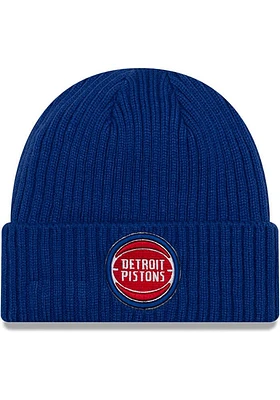 New Era Detroit Pistons Blue Core Classic Mens Knit Hat