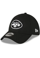 New Era York Jets Mens Black Team Classic 39THIRTY Flex Hat