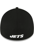 New Era York Jets Mens Black Team Classic 39THIRTY Flex Hat