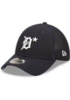 New Era Detroit Tigers Mens Navy Blue 2022 All-Star Workout 39THIRTY Flex Hat