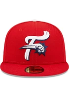 New Era Reading Fightin Phils Mens Red MiLB 2022 Authentic Collection Fitted Hat