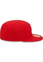 New Era Reading Fightin Phils Mens Red MiLB 2022 Authentic Collection Fitted Hat