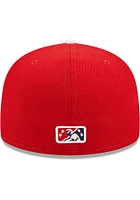 New Era Reading Fightin Phils Mens Red MiLB 2022 Authentic Collection Fitted Hat