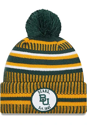 New Era Baylor Bears Green NE19 Sport Knit Mens Knit Hat