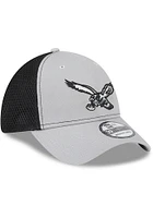 New Era Philadelphia Eagles Mens Grey 2T Neo 39THIRTY Flex Hat