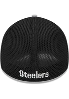 New Era Pittsburgh Steelers Mens Grey 2T Neo 39THIRTY Flex Hat