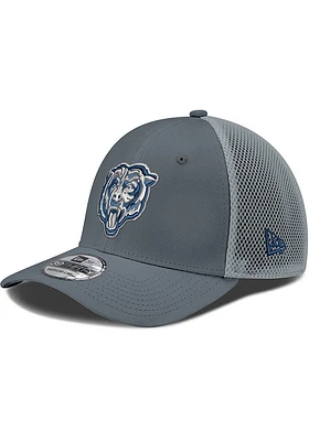 New Era Chicago Bears Mens Graphite 2T Neo 39THIRTY Flex Hat