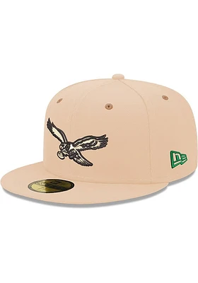 New Era Philadelphia Eagles Mens Brown 2T 59FIFTY Fitted Hat