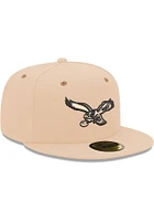 New Era Philadelphia Eagles Mens Brown 2T 59FIFTY Fitted Hat