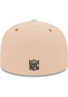 New Era Philadelphia Eagles Mens Brown 2T 59FIFTY Fitted Hat