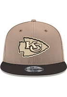 New Era Kansas City Chiefs Brown 2T 9FIFTY Mens Snapback Hat