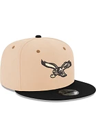 New Era Philadelphia Eagles Brown 2T 9FIFTY Mens Snapback Hat