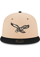 New Era Philadelphia Eagles Brown 2T 9FIFTY Mens Snapback Hat