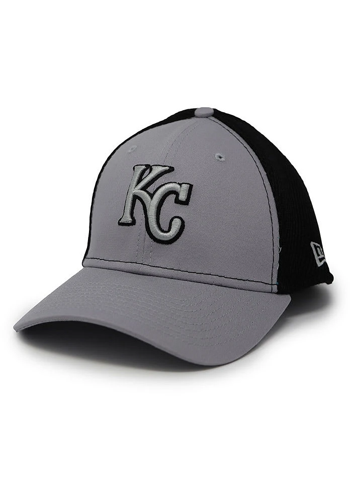 New Era Kansas City Royals Mens Grey 2T Neo 39THIRTY Flex Hat