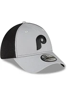 New Era Philadelphia Phillies Mens Grey 2T Neo 39THIRTY Flex Hat