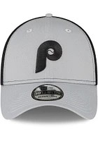New Era Philadelphia Phillies Mens Grey 2T Neo 39THIRTY Flex Hat