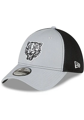 New Era Detroit Tigers Mens Grey 2T Neo 39THIRTY Flex Hat