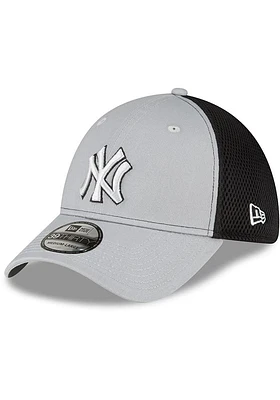 New Era York Yankees Mens Grey 2T Neo 39THIRTY Flex Hat