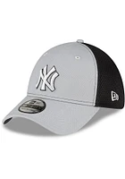 New Era York Yankees Mens Grey 2T Neo 39THIRTY Flex Hat