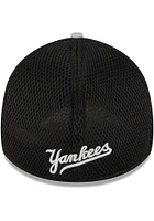 New Era York Yankees Mens Grey 2T Neo 39THIRTY Flex Hat