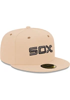 New Era Chicago White Sox Mens Brown 2T 59FIFTY Fitted Hat