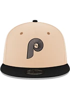 New Era Philadelphia Phillies Brown 2T 9FIFTY Mens Snapback Hat