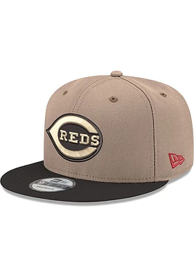 New Era Cincinnati Reds Brown 2T 9FIFTY Mens Snapback Hat