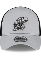 New Era Kansas Jayhawks Mens Grey 2T Neo 39THIRTY Flex Hat
