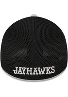New Era Kansas Jayhawks Mens Grey 2T Neo 39THIRTY Flex Hat