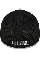 New Era Ohio State Buckeyes Mens Grey 2T Neo 39THIRTY Modern Flex Hat