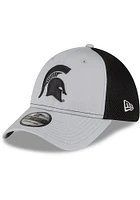 New Era Michigan State Spartans Mens Grey 2T Neo 39THIRTY Classic Flex Hat