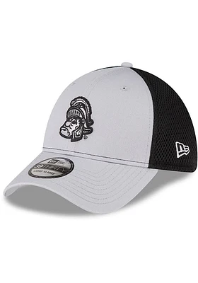 New Era Michigan State Spartans Mens Grey 2T Neo 39THIRTY Flex Hat