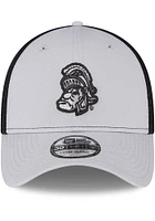 New Era Michigan State Spartans Mens Grey 2T Neo 39THIRTY Flex Hat