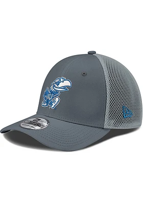 New Era Kansas Jayhawks Mens Graphite 2T Neo 39THIRTY Flex Hat