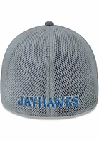 New Era Kansas Jayhawks Mens Graphite 2T Neo 39THIRTY Flex Hat