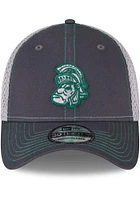 New Era Michigan State Spartans Mens Graphite 2T Neo 39THIRTY Iconic Flex Hat