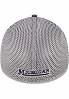 New Era Michigan Wolverines Mens Graphite 2T Neo 39THIRTY Flex Hat