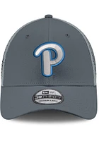 New Era Pitt Panthers Mens Graphite 2T Neo 39THIRTY Flex Hat