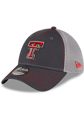 New Era Texas Tech Red Raiders Mens Graphite 2T Neo 39THIRTY Flex Hat