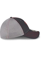 New Era Texas Tech Red Raiders Mens Graphite 2T Neo 39THIRTY Flex Hat