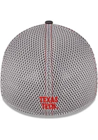 New Era Texas Tech Red Raiders Mens Graphite 2T Neo 39THIRTY Flex Hat
