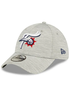 New Era Reading Fightin Phils Mens Grey Distinct 39THIRTY Flex Hat