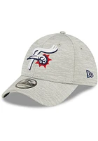 New Era Reading Fightin Phils Mens Grey Distinct 39THIRTY Flex Hat