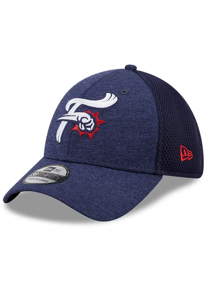 New Era Reading Fightin Phils Mens Blue Shadow Neo 39THIRTY Flex Hat