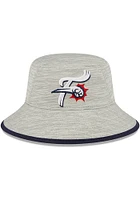 New Era Reading Fightin Phils Grey Distinct Bucket Mens Bucket Hat