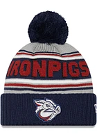 New Era Lehigh Valley Ironpigs Blue Child Cheer Knit Youth Knit Hat