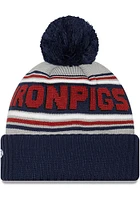 New Era Lehigh Valley Ironpigs Blue Child Cheer Knit Youth Knit Hat
