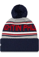 New Era Reading Fightin Phils Blue Cheer Knit Mens Knit Hat