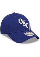 New Era Oklahoma City Dodgers Baby Toddler Corner Pop 9FORTY Adjustable Hat - Blue