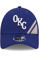 New Era Oklahoma City Dodgers Baby Toddler Corner Pop 9FORTY Adjustable Hat - Blue